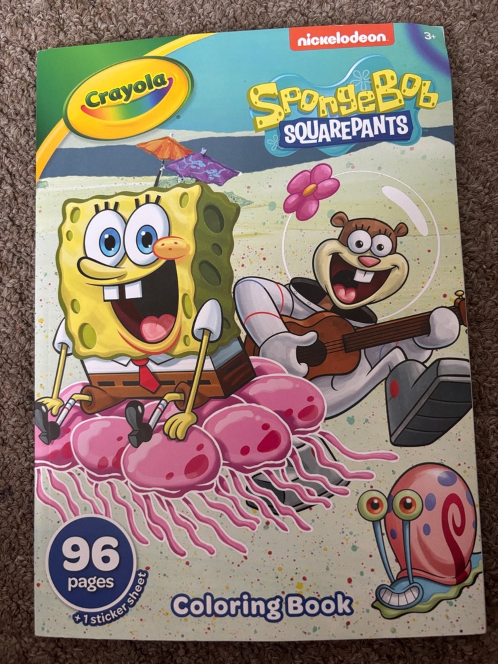 Crayola SpongeBob SquarePants Coloring Book - Yellow, Pink, Blue, Green